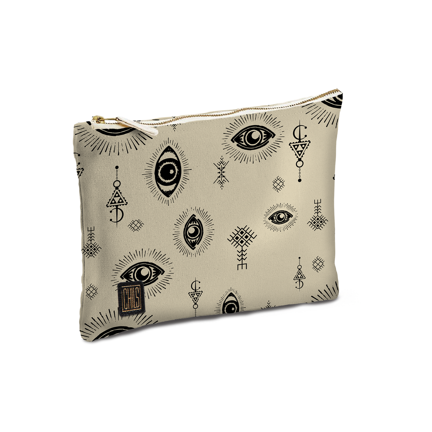 Pochette & Mini-Pochette | Collection Berbère | Ayn El Qamar – Noir & Beige