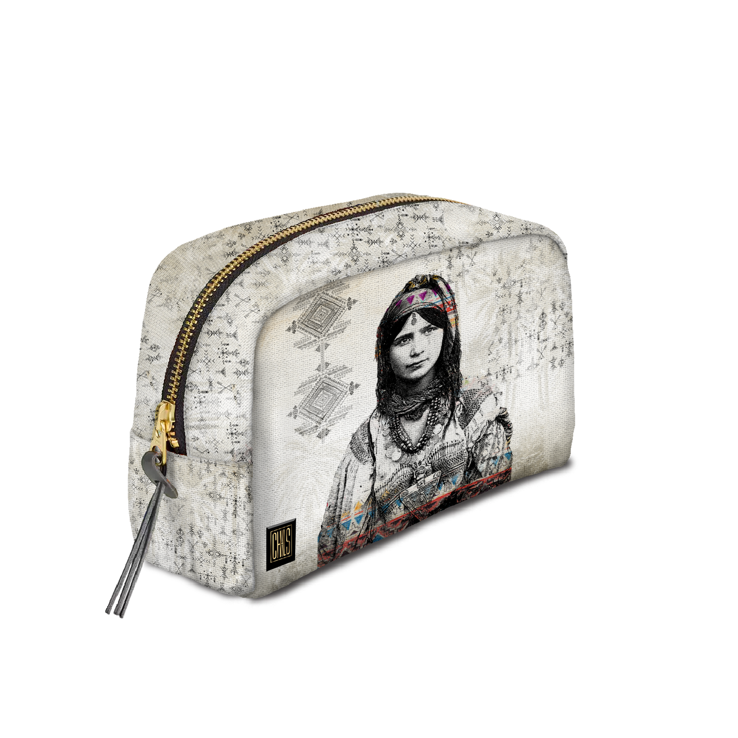Trousse Classique | Collection Berbère | Azilal – Frise Colorée