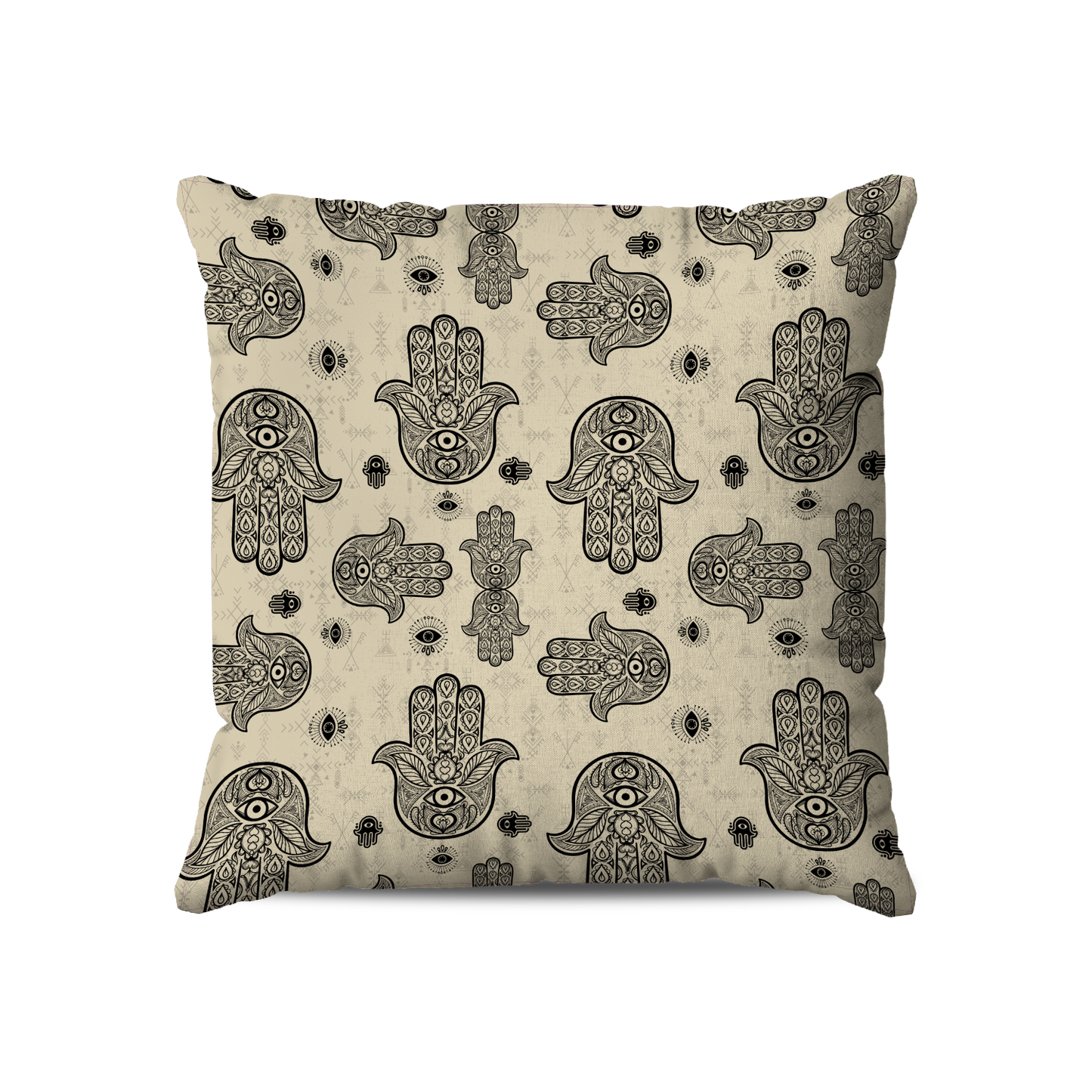 Coussin Carré | Collection Berbère | “Khmissa – Ombre Sacrée”