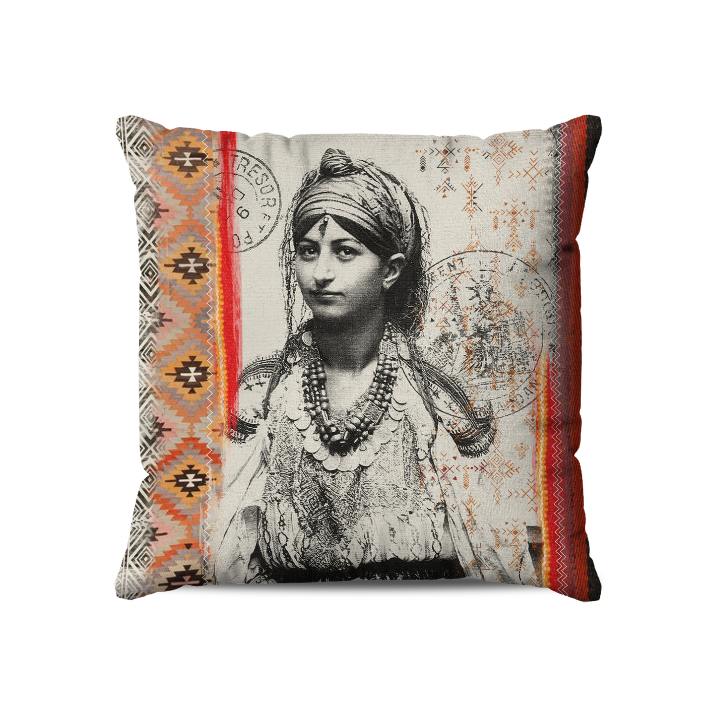 Coussin Carré | Collection Berbère | “Harmonie Tribale”