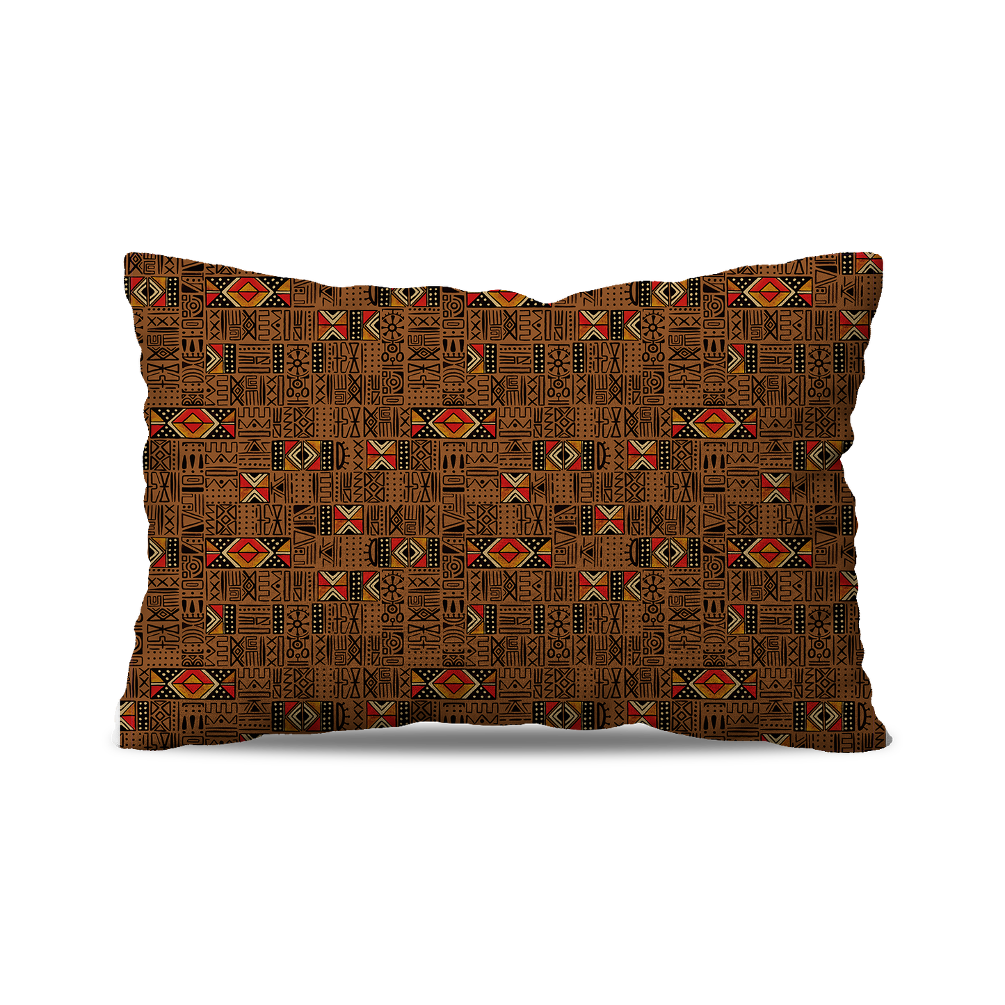 Coussin Rectangulaire | Collection African Ethnic | "Mélange Tribal"