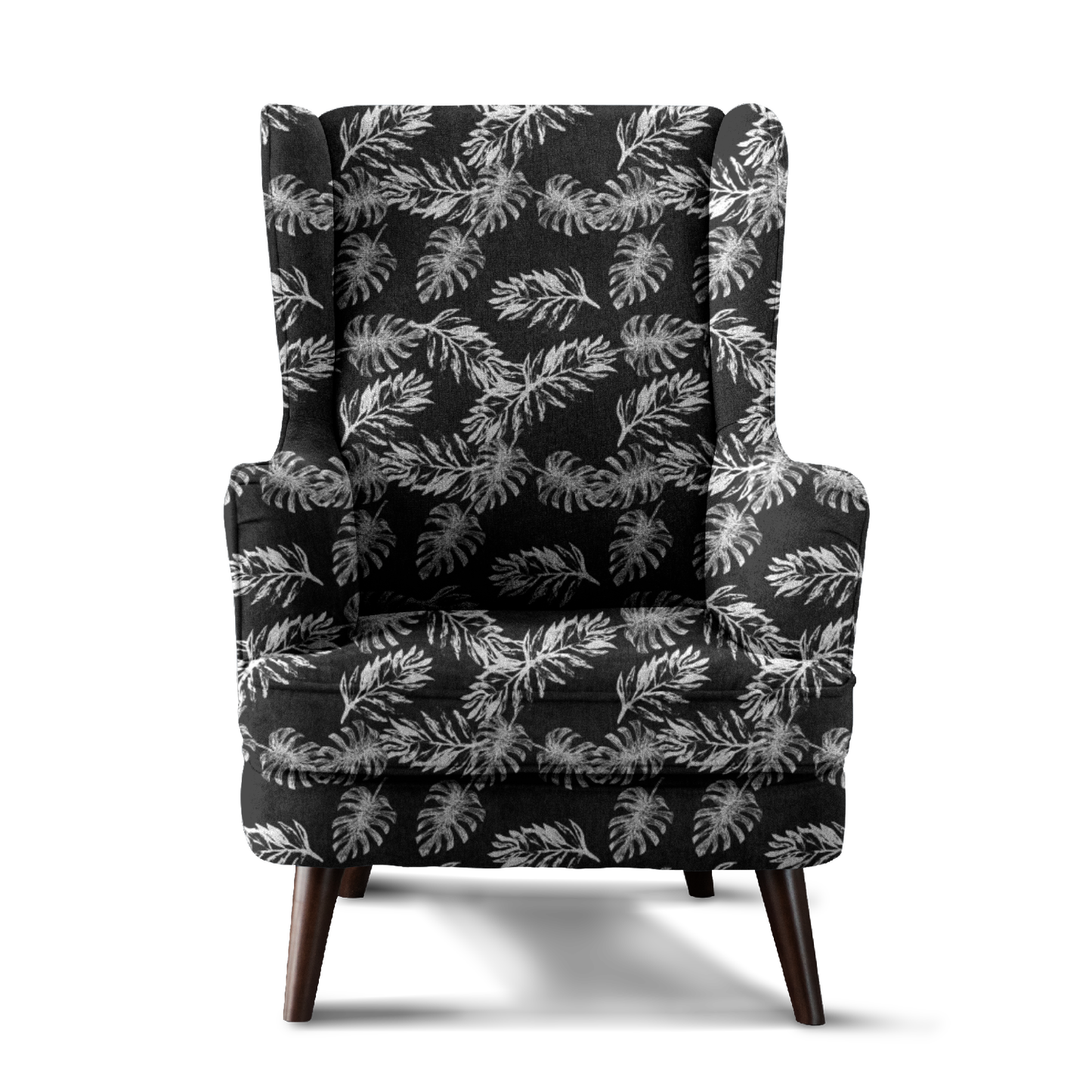 Fauteuil à Oreilles | Collection Tropical Ethnic | Noir Exotique