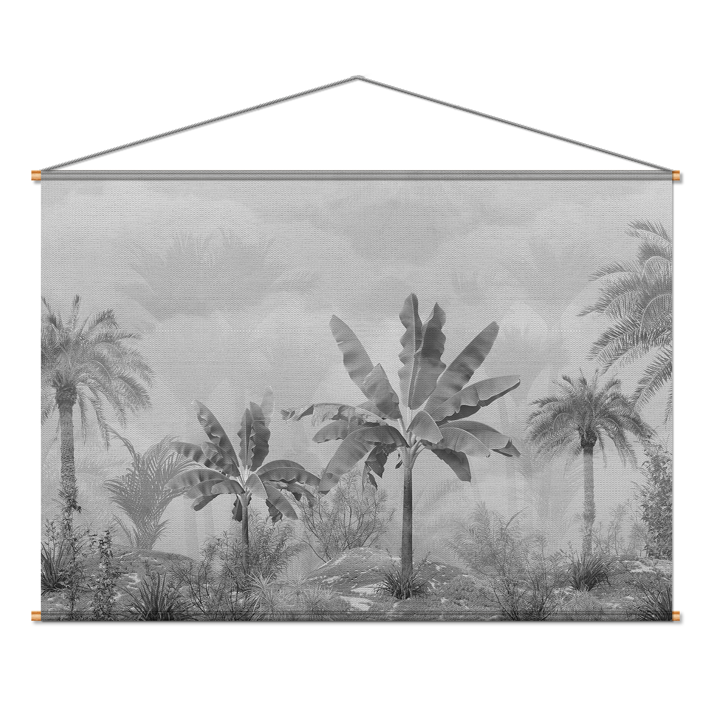 Kakémono | Collection Tropical Ethnic | Bananiers Brumeux