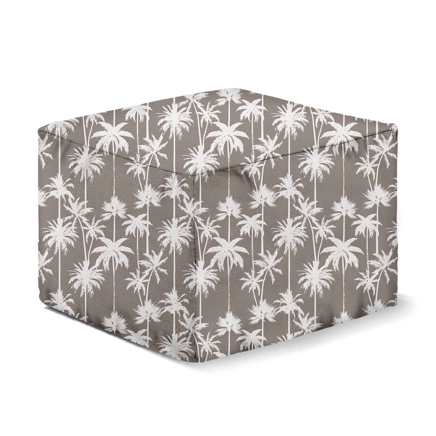Pouf Cube | Collection Muted Tones | Palmiers Blancs