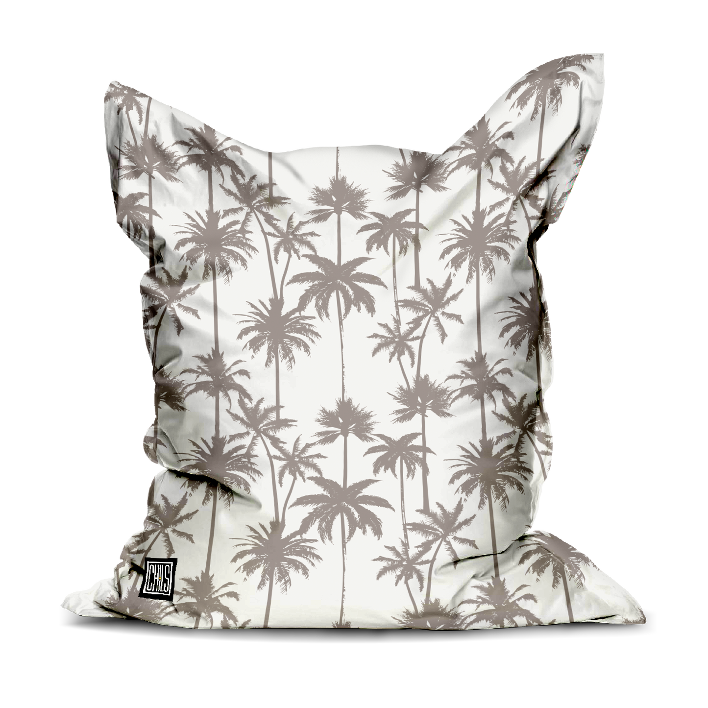 Pouf Géant | Collection Muted Tones | "Palmiers Greige"