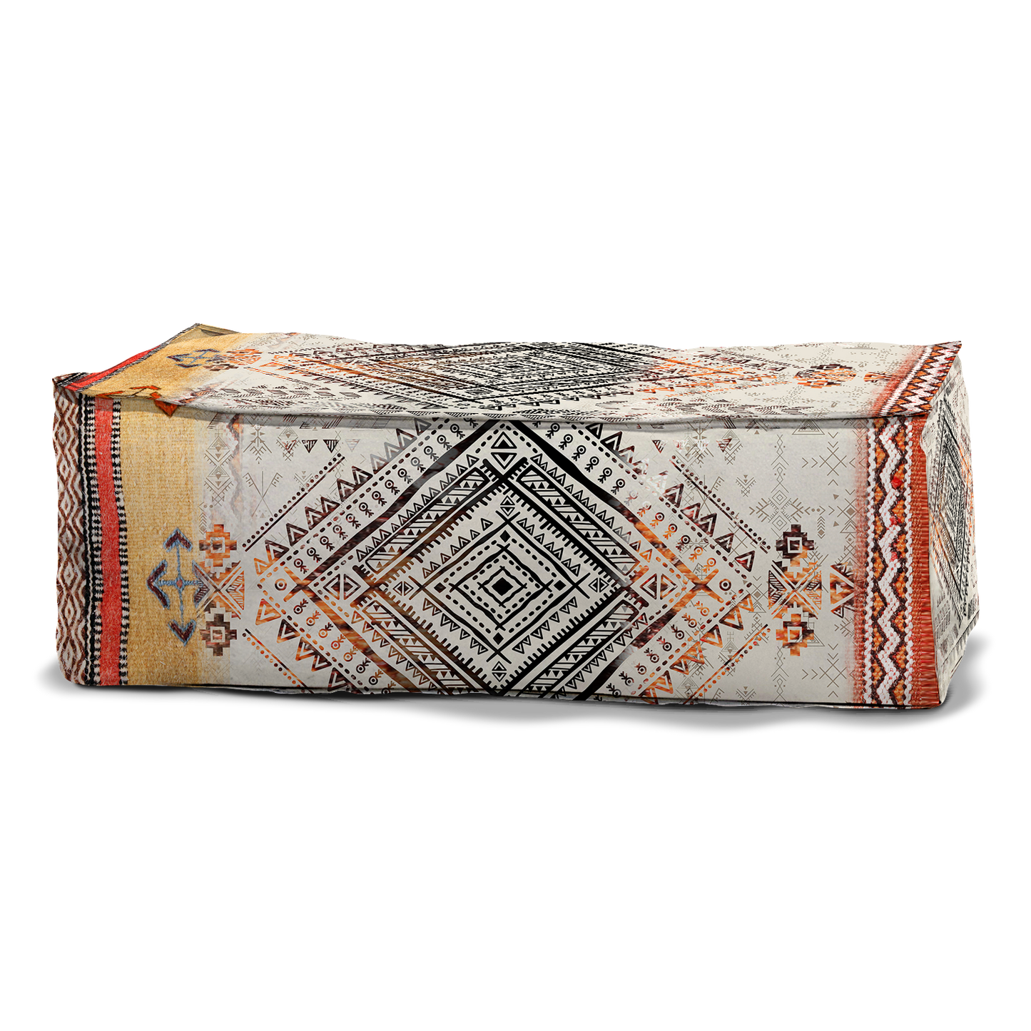 Pouf Deux Places “Losange Protecteur” | Collection Berbère