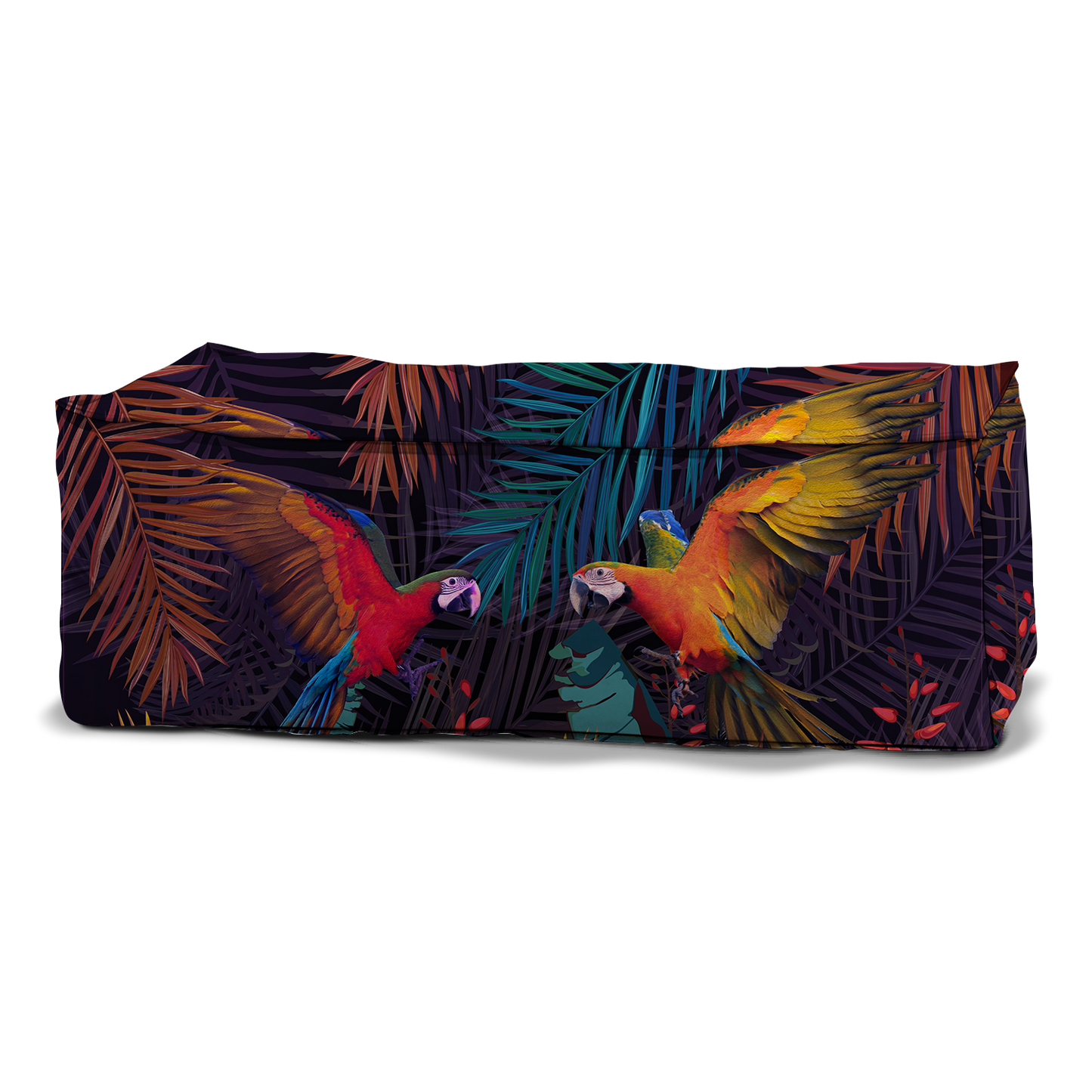 Pouf Deux Places | Collection Floral | Feuillage Exotique