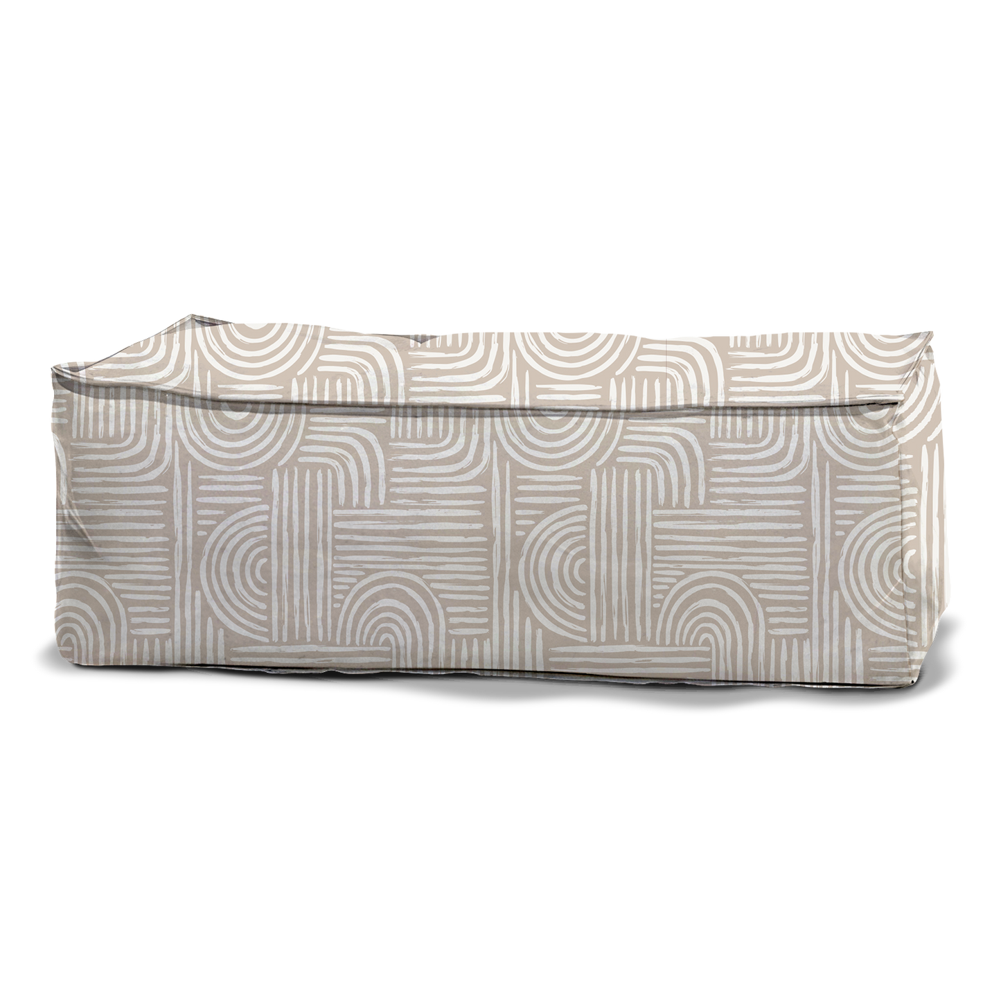 Pouf Double | Collection Muted Tones | "Courbes Subtiles"