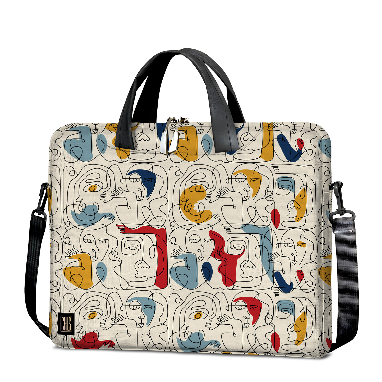 Sac à Bandoulière | Collection One Line | "Visages Abstraits"