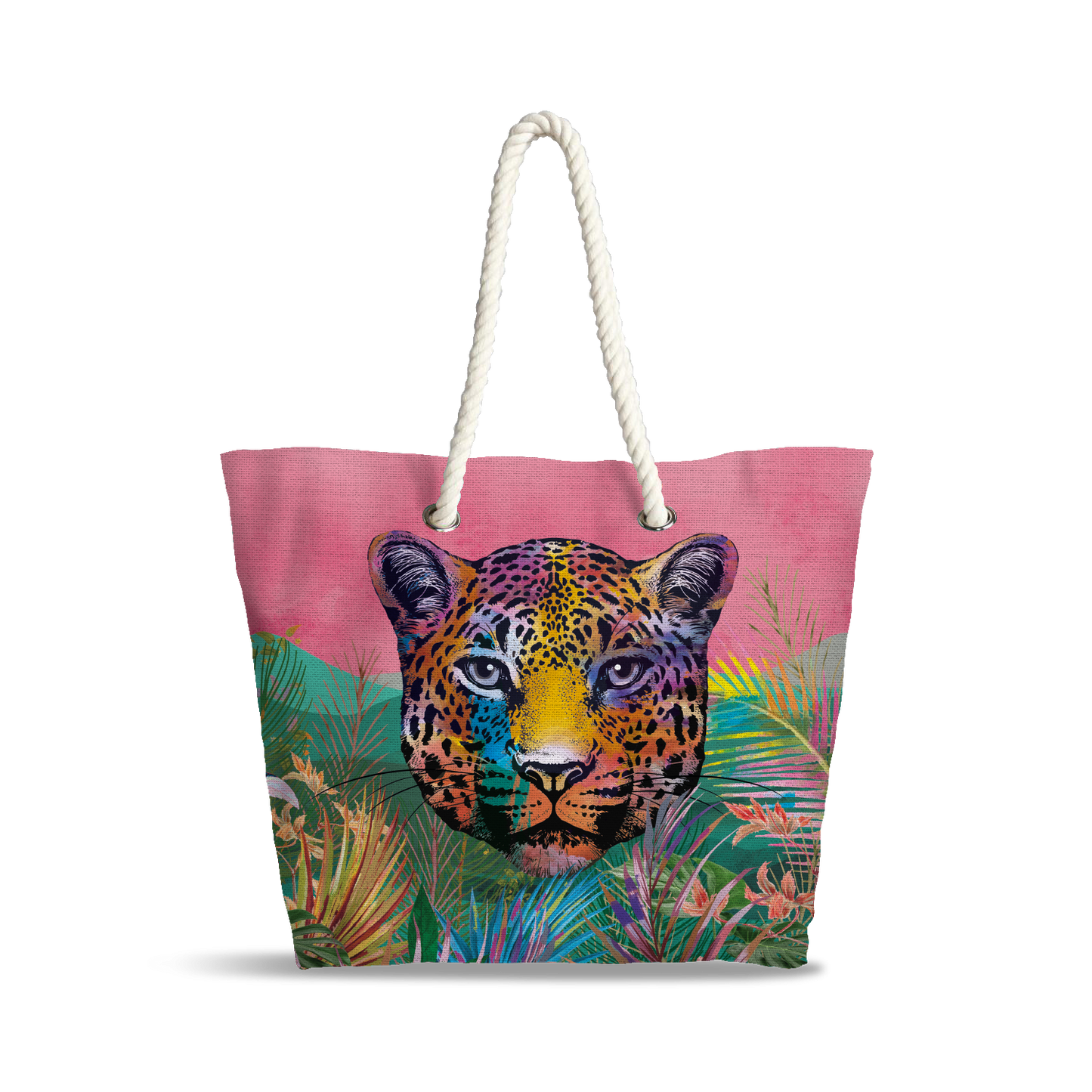 Sac Cabas | Collection Summer Contrast | Léopard Ensoleillé