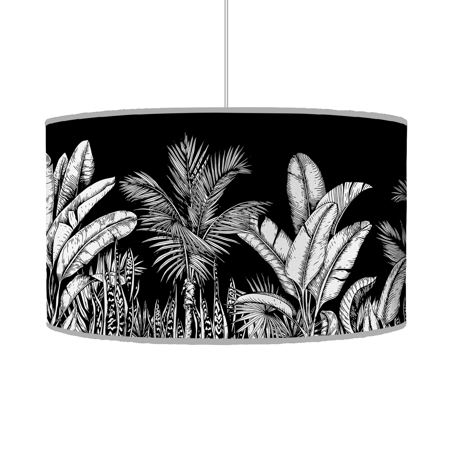 Suspension | Collection Tropical Ethnic | Tropiques Luxuriantes – Noir Intense