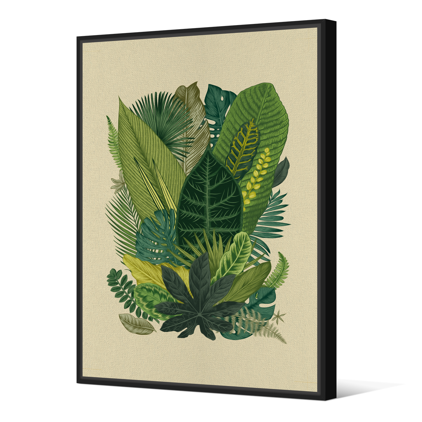 Tableau avec Cache Clou | Collection Amazonia Jungle | Bouquet Botanique