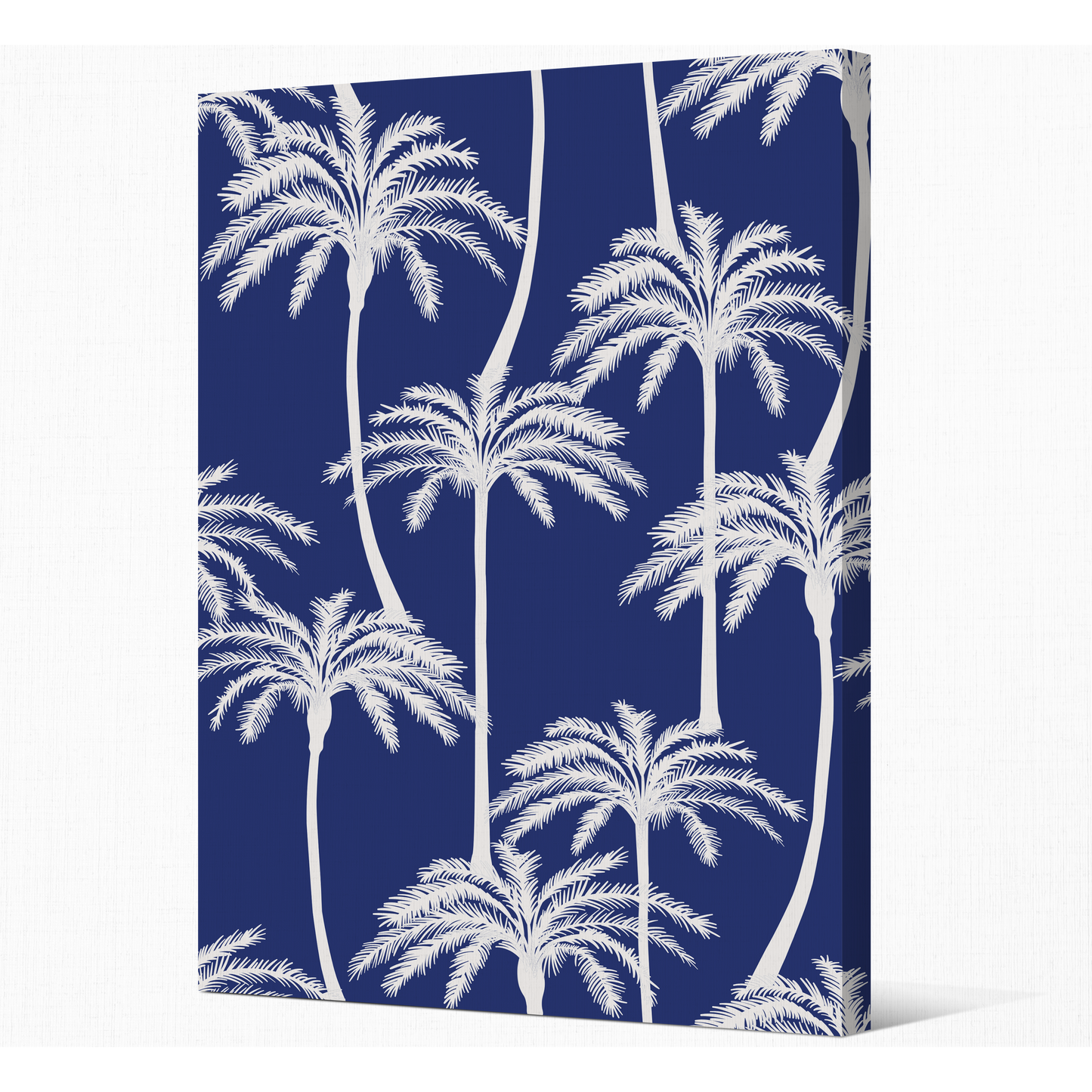 Toile sur Châssis | Collection Summer Contrast | Palmiers Blancs