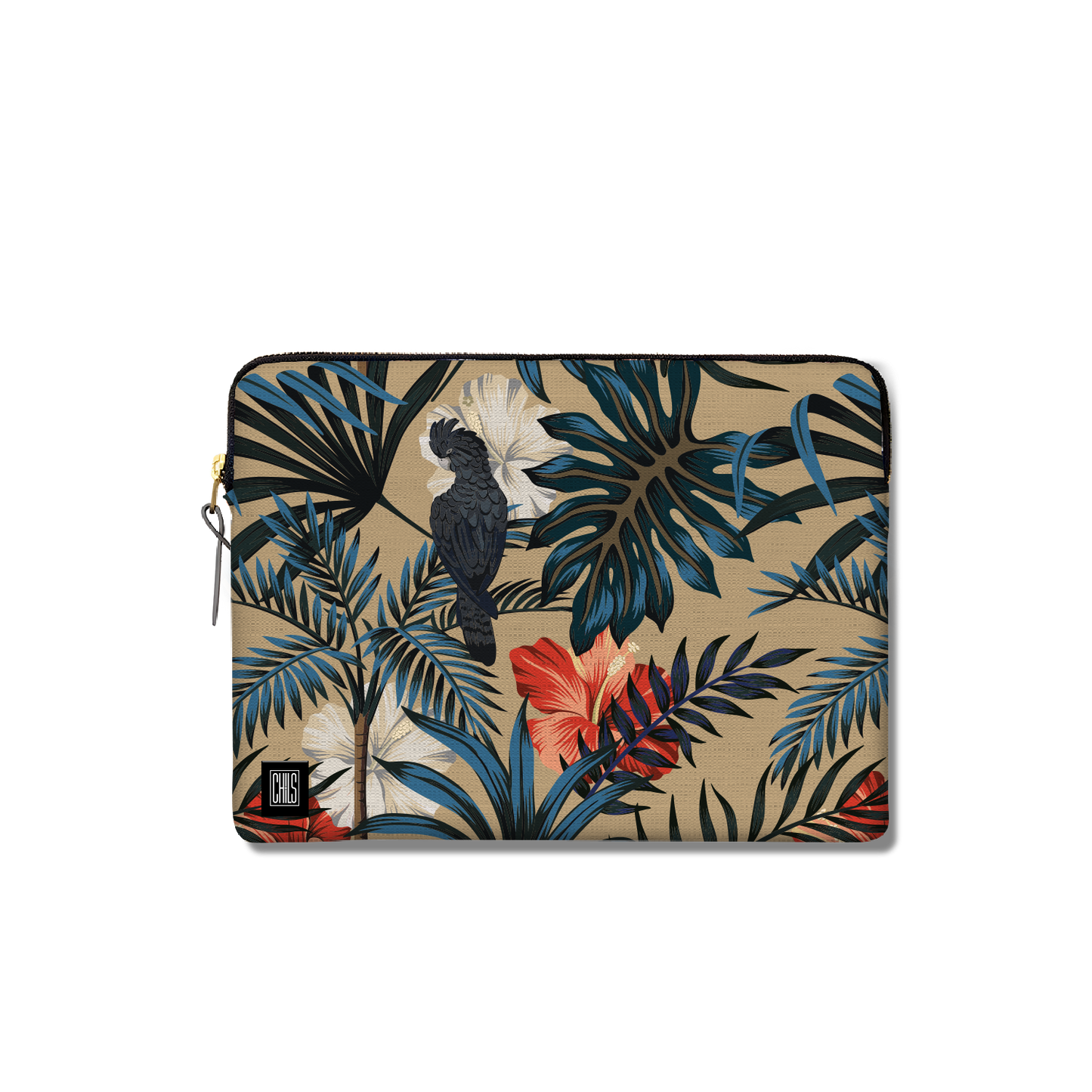 Housse Ordinateur & Tablette | Collection Floral | Cacatoès Tropical