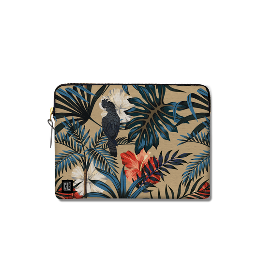 Housse Ordinateur & Tablette | Collection Floral | Cacatoès Tropical
