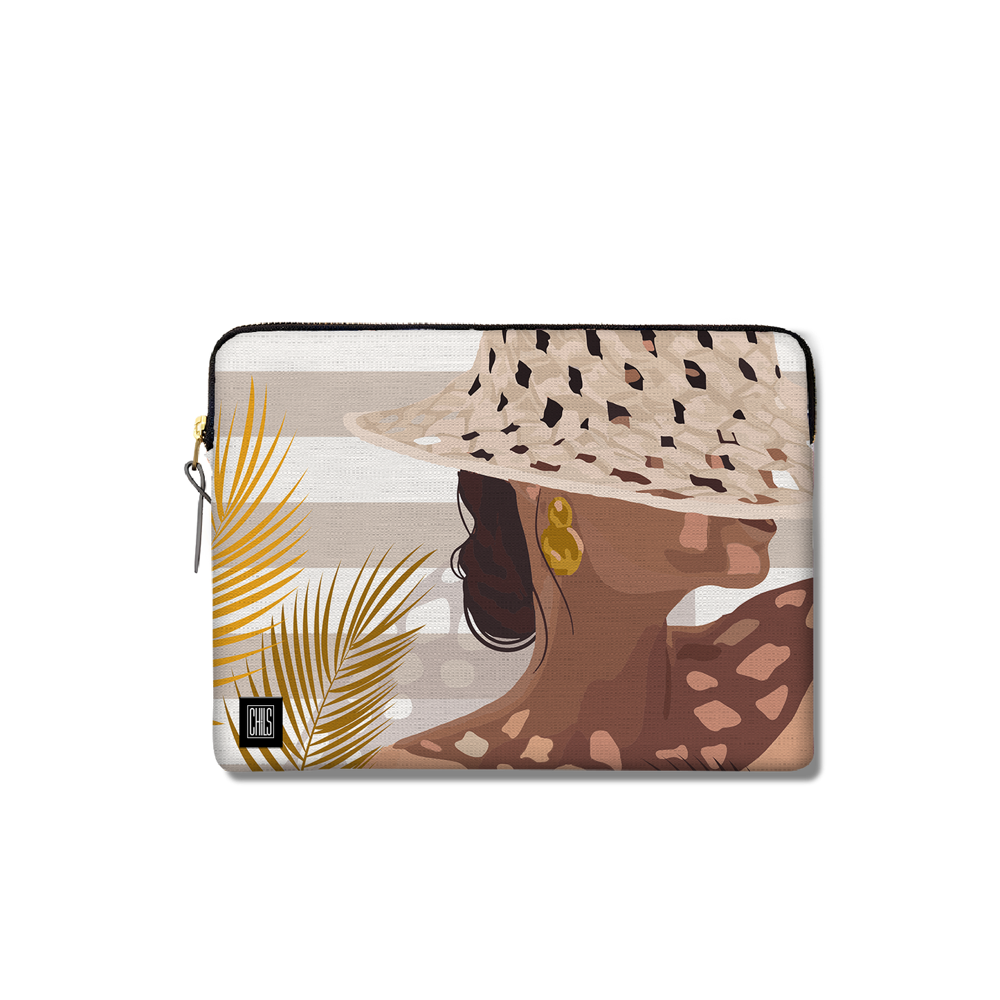 Housse Ordinateur & Tablette | Collection Muted Tones | Élégance Portrait & Palmes