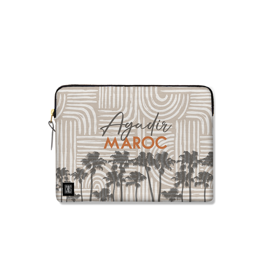 Housse Ordinateur & Tablette | Collection Muted Tones | Courbes Subtiles – Agadir