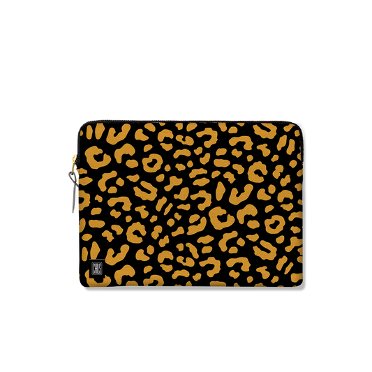 Housse Ordinateur & Tablette | Collection Jungle Savane | Léopard Inversé