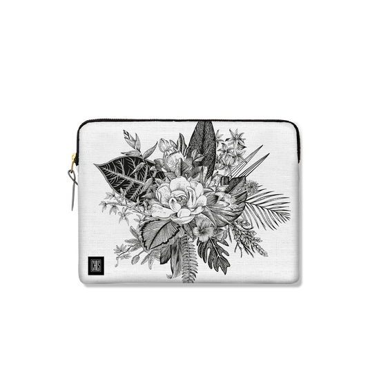 Housse Ordinateur & Tablette | Collection Tropical Ethnic | Bouquet Tropical