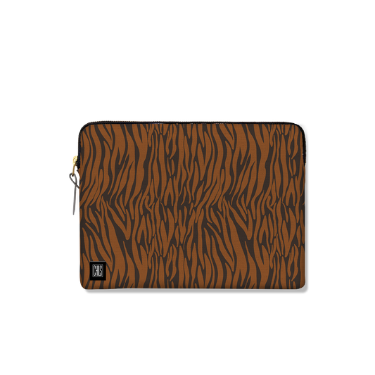 Housse Ordinateur & Tablette | Collection African Ethnic | Zèbre Graphique – Tons Marron