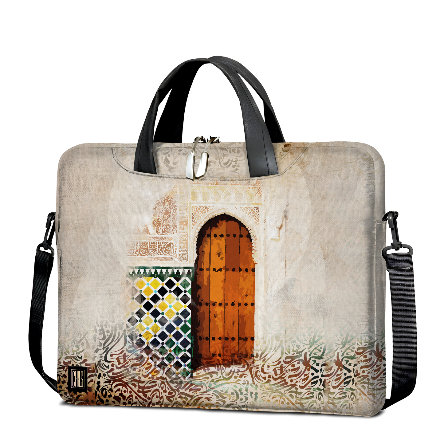 Sac à Bandoulière pour Ordinateur | Collection Berbère | La Porte Sacrée