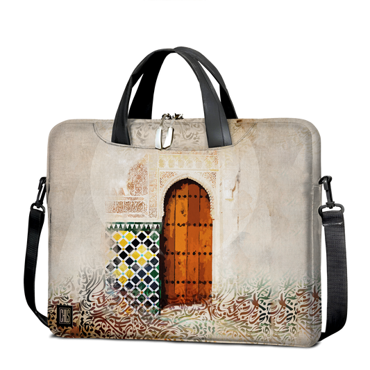 Sac à Bandoulière pour Ordinateur | Collection Berbère | La Porte Sacrée