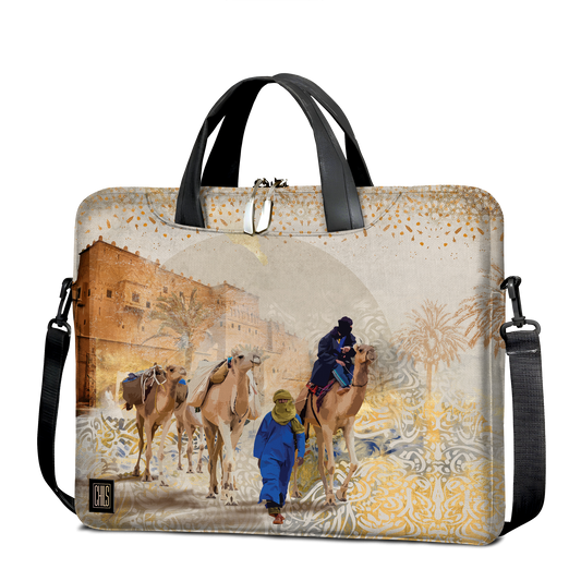 Sac à Bandoulière pour Ordinateur | Collection Berbère | Touaregs à Taourirt