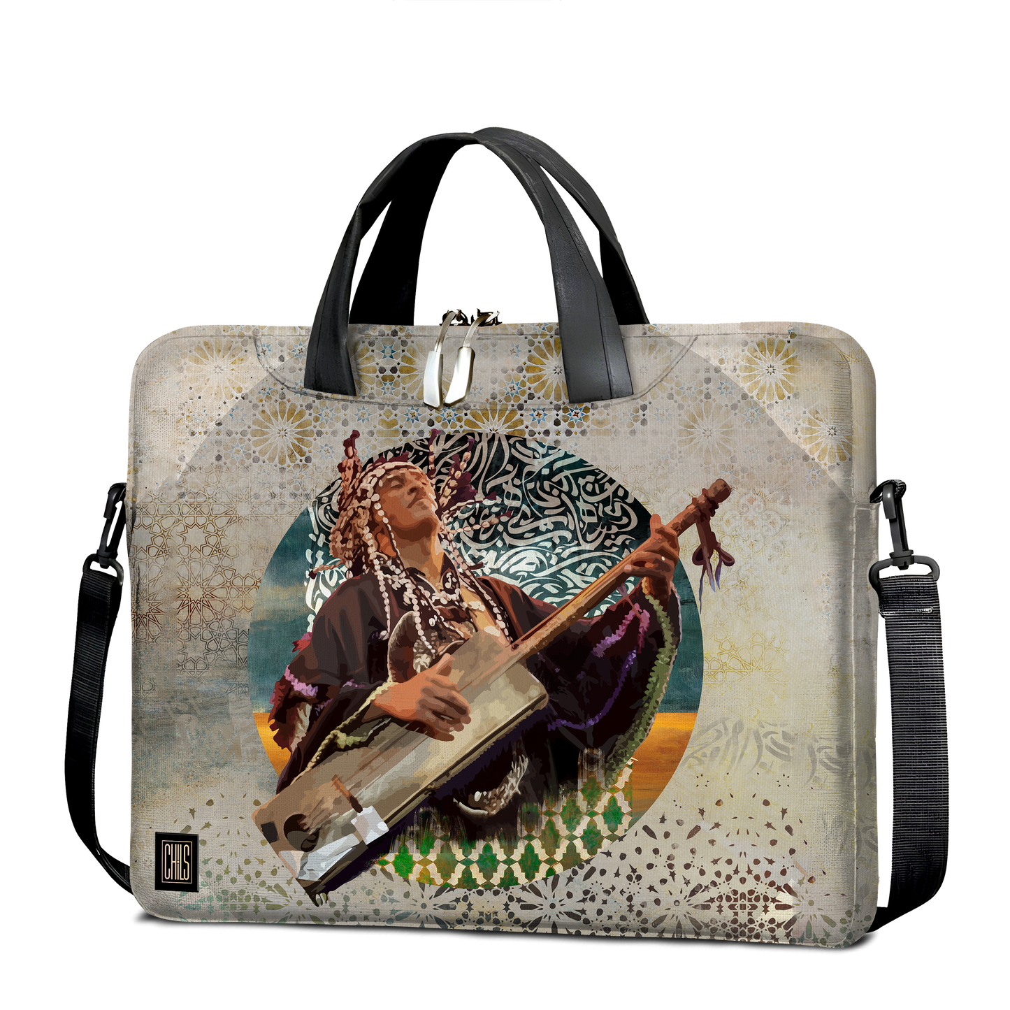 Sac à Bandoulière pour Ordinateur | Collection Berbère | Le Gnaoui