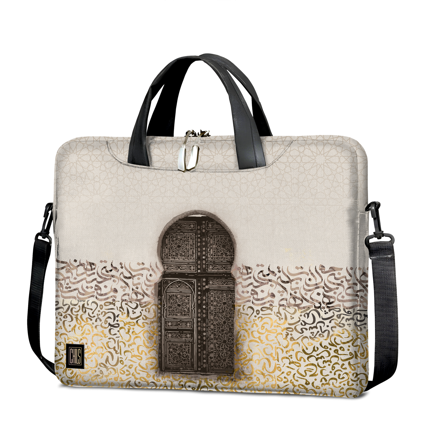 Sac à Bandoulière pour Ordinateur | Collection Berbère | Porte des Ancêtres