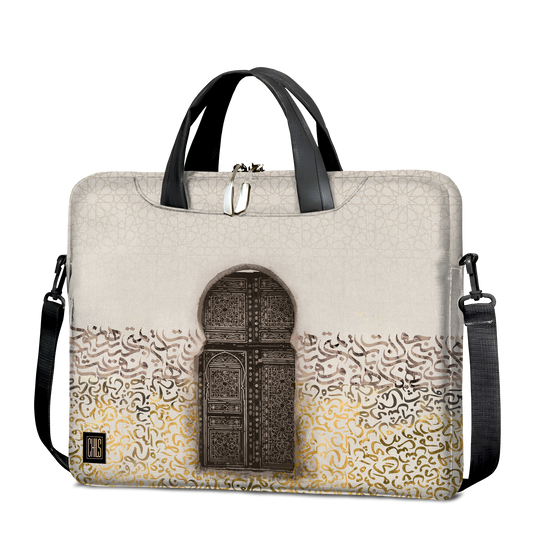 Sac à Bandoulière pour Ordinateur | Collection Berbère | Porte des Ancêtres