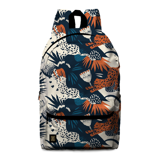 Sac à Dos | Collection Floral | Félins Tropicaux