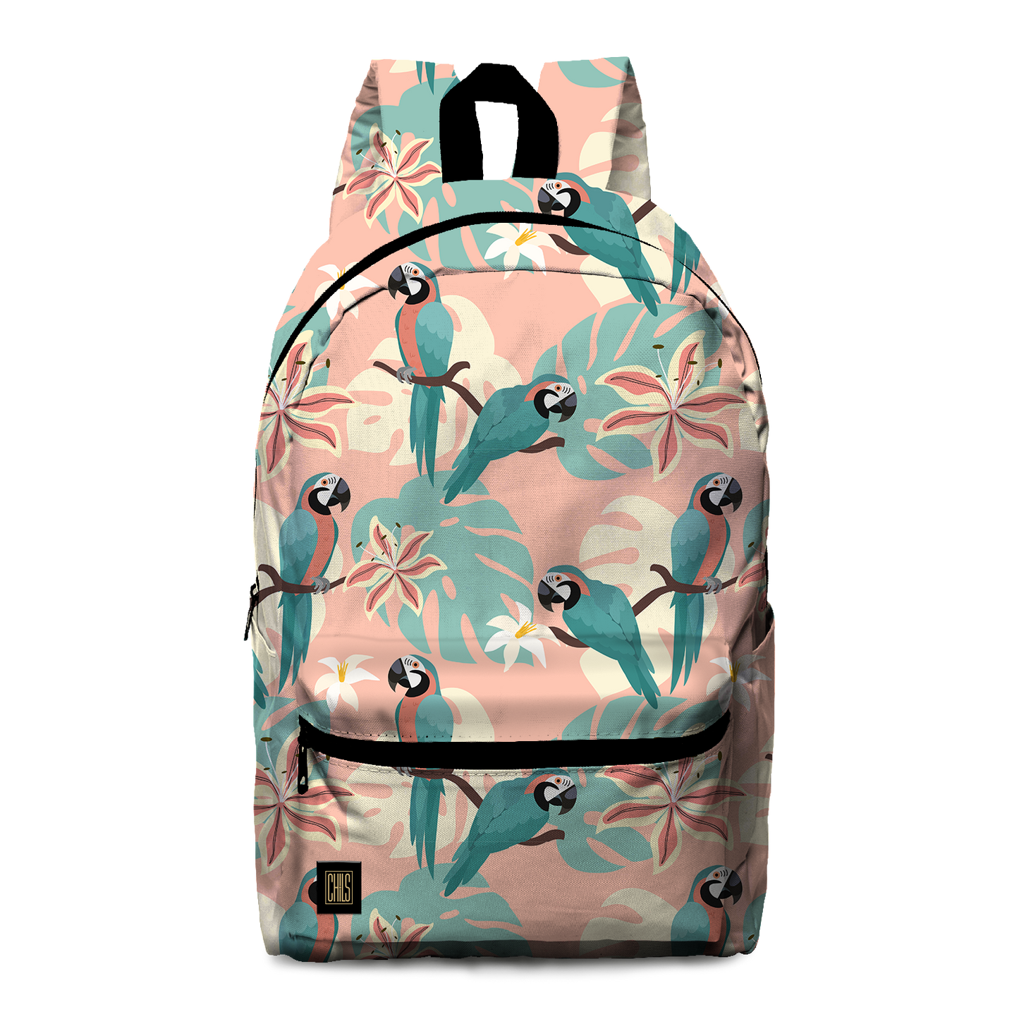 Sac à Dos | Collection Floral | Perroquets Pastel