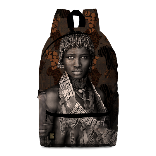 Sac à Dos | Collection African Ethnic | La Reine Peule – Profil
