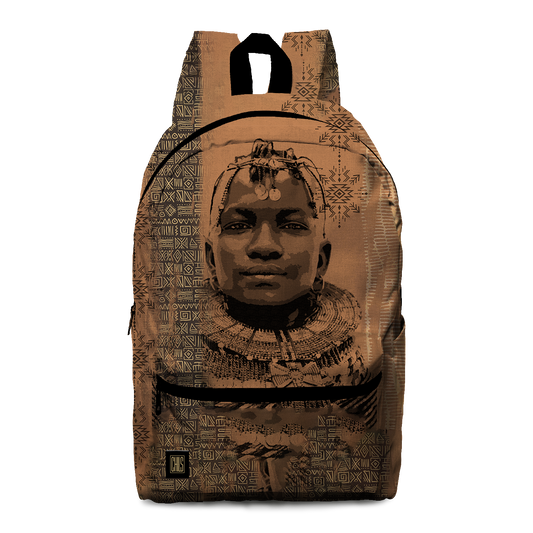 Sac à Dos | Collection African Ethnic | Noble Guerrier – Sépia