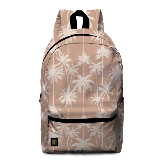 Sac à Dos | Collection Muted Tones | Palmiers Blancs – Terracotta