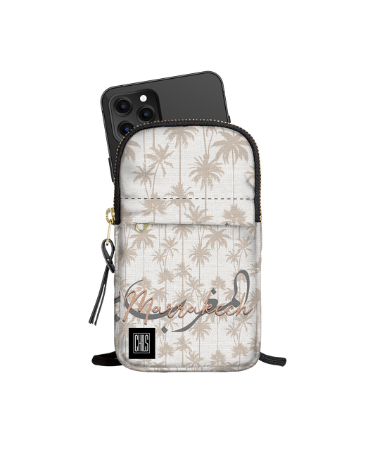 Porte Téléphone | Collection Muted Tones | Palmiers Beige – Maroc Marrakech