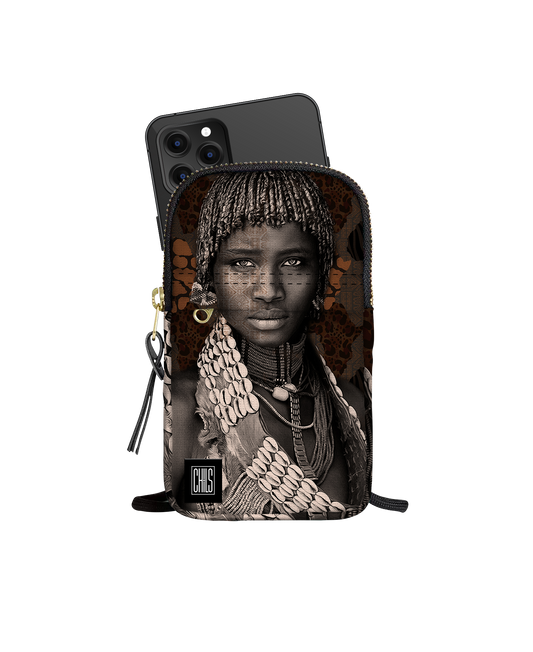 Porte Téléphone | Collection African Ethnic | La Reine Peule – Profil