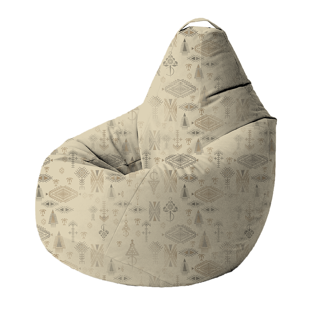 Bean Bag | Collection Berbère | Fibules et Tatouages – Esquisse