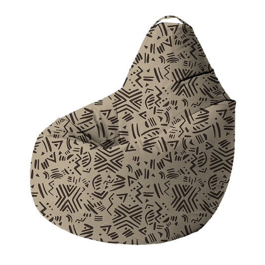Bean Bag | Collection African Ethnic | Motif Ndebele Contemporain