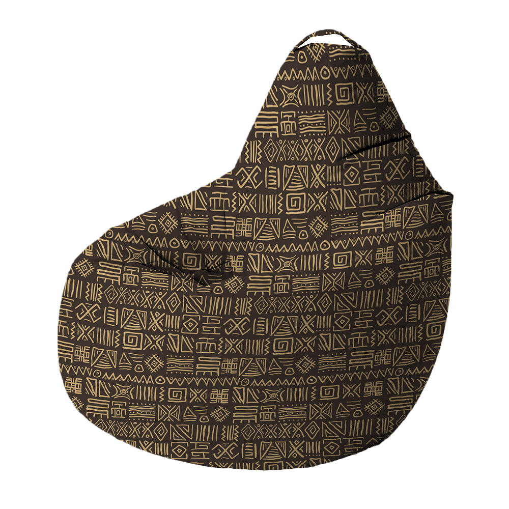 Bean Bag | Collection African Ethnic | Bogolan Bicolore