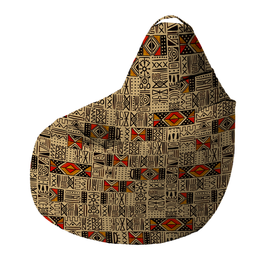 Bean Bag | Collection African Ethnic | Mélange Tribal – Beige