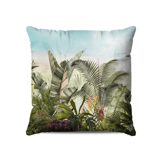Coussin Carré | Collection Amazonia Jungle | Oasis Ensoleillée
