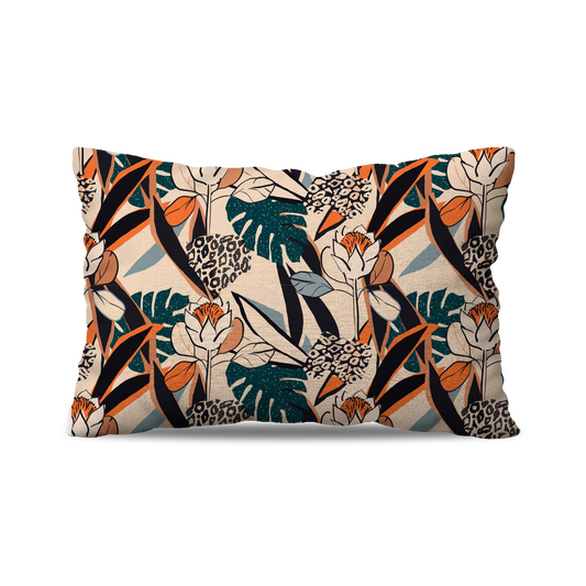 Coussin Rectangle | Collection Floral | Éclat Tropical