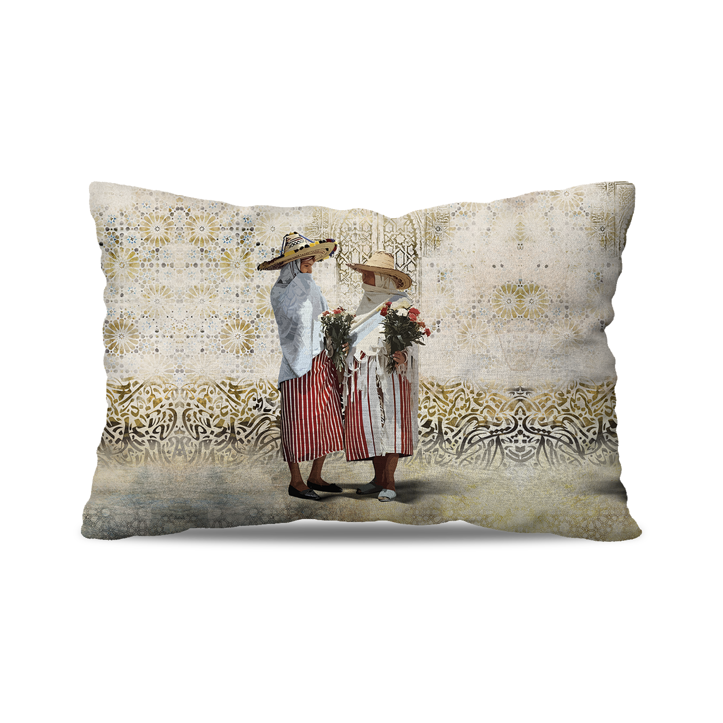 Coussin Rectangle | Collection Berbère | Jebliyates en Fleurs