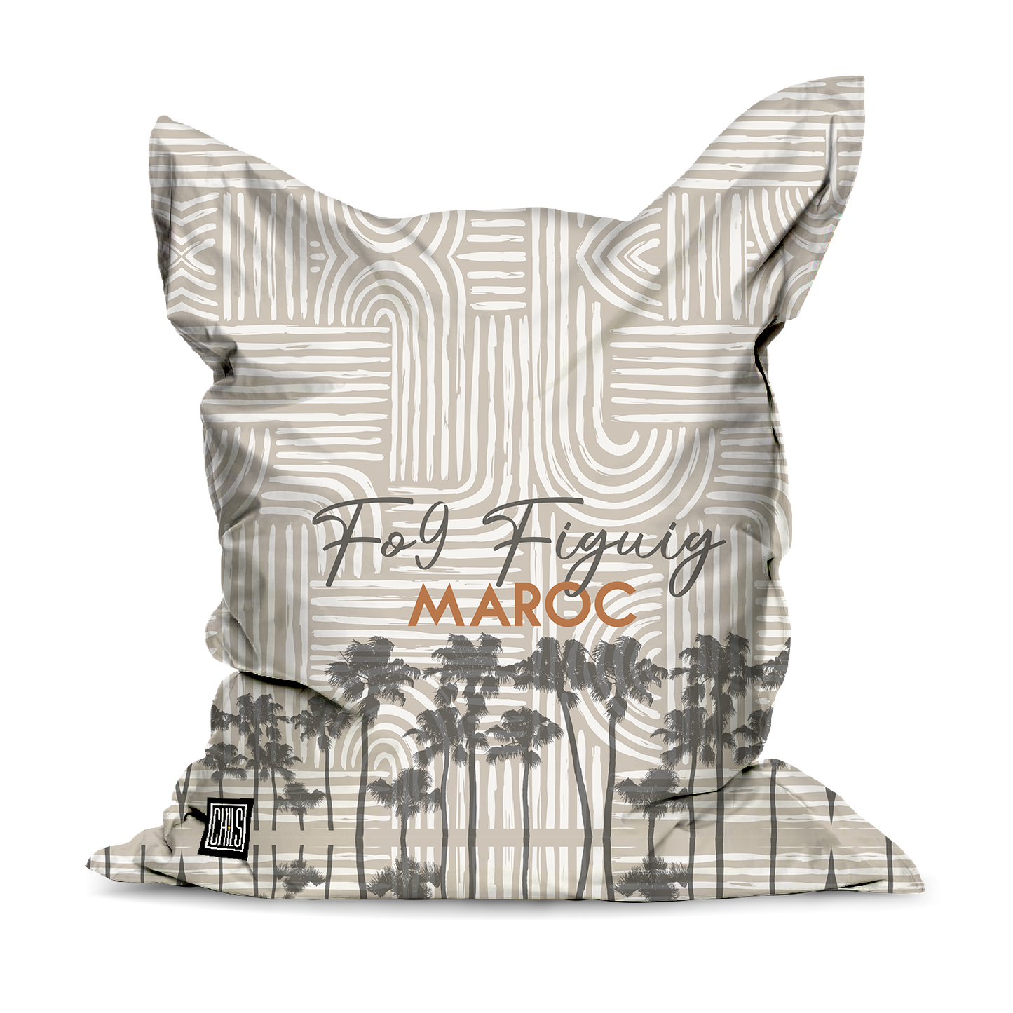 Pouf Géant | Collection Muted Tones | Courbes Subtiles – Fo9 Figuig