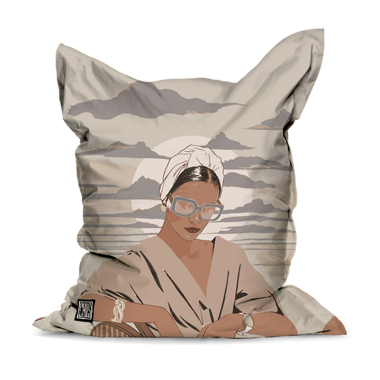 Pouf Géant | Collection Muted Tones | Élégance Rétro