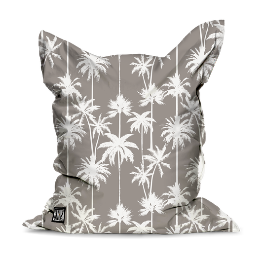 Pouf Géant | Collection Muted Tones | Palmiers Blancs