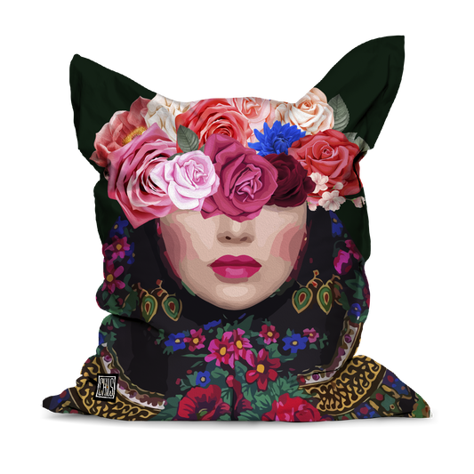 Pouf Géant | Collection Floral | Dame aux Roses