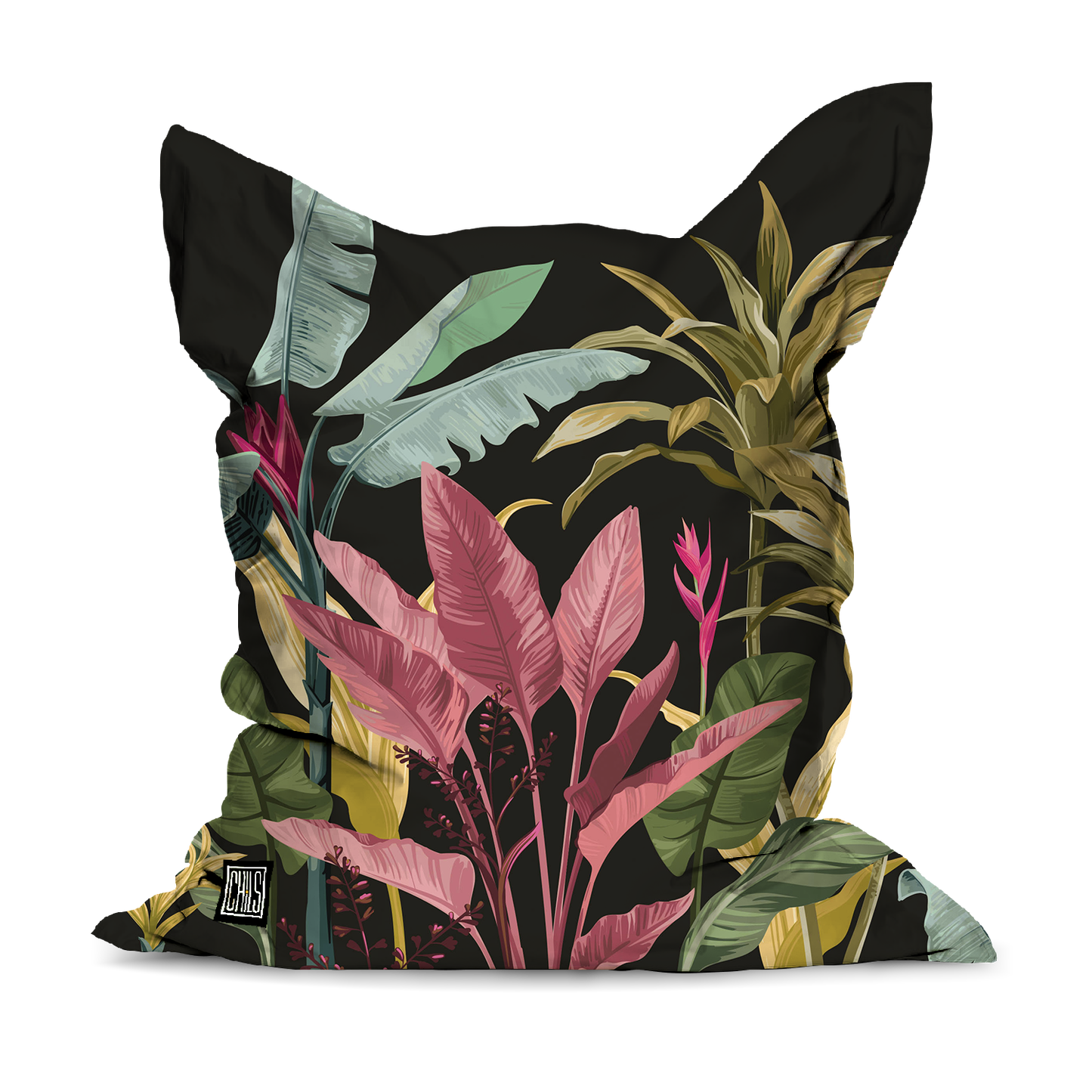Pouf Géant | Collection Floral | Feuillage Déstructuré