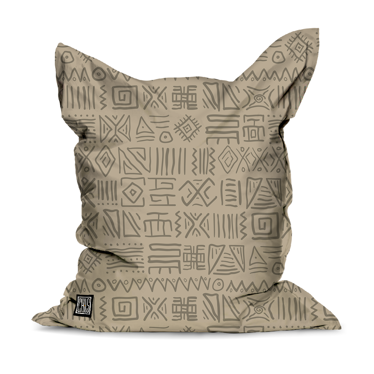 Pouf Géant | Collection African Ethnic | Ndebele Contemporain – Light